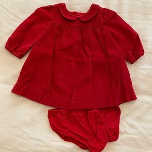 Red Corduroy Dress